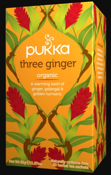 Pukka Herbs, Three Ginger Organic Herbal Tea 20 Sachets Default Title