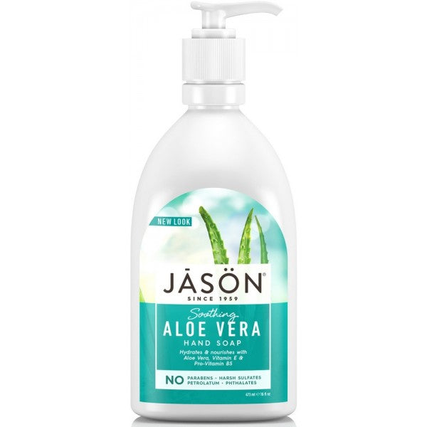 Jason, Soothing Aloe Vera Hand Soap With Pump 473ml Default Title