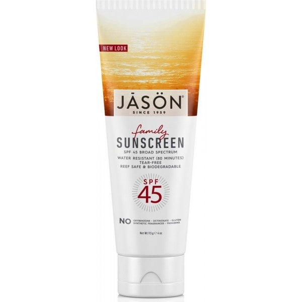 Jason, Family Natural Sunscreen SPF45 113g Default Title