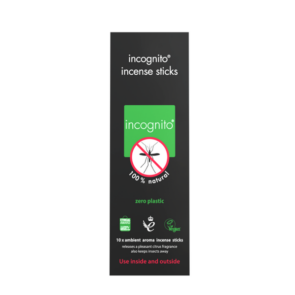 incognito®, Natural Anti-Mosquito Citronella Incense Sticks 10 Pack
