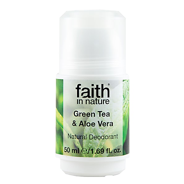 Faith In Nature, Aloe Vera & Green Tea Roll On Deodorant 50ml Default Title