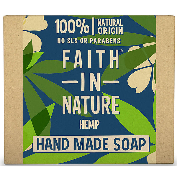 Faith In Nature, Hemp, Lemongrass & Green Tea Organic Soap 100g Default Title