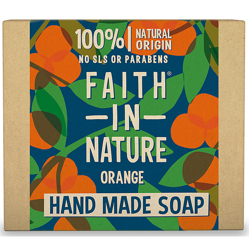 Faith In Nature, Orange Vegetable Soap 100g Default Title