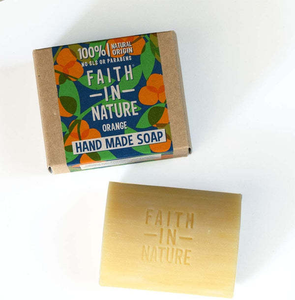 Faith In Nature, Orange Vegetable Soap 100g Default Title