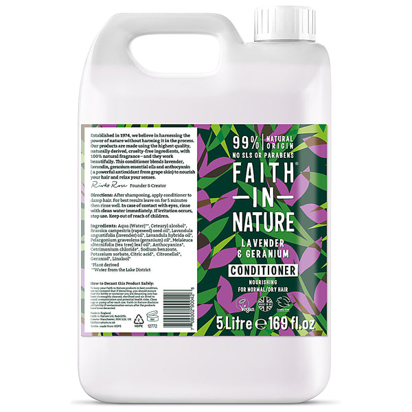 Faith In Nature, Lavender Geranium Conditioner 5L 5L Default Title
