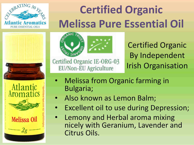 Atlantic Aromatics, Melissa Organic 2ml Default Title