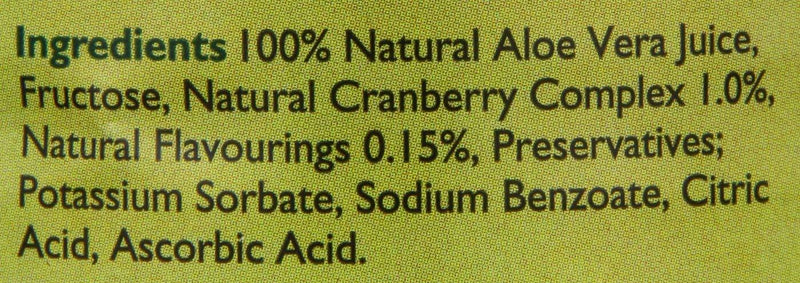Optima, Aloe Vera Juice With Cranberry 1L Default Title