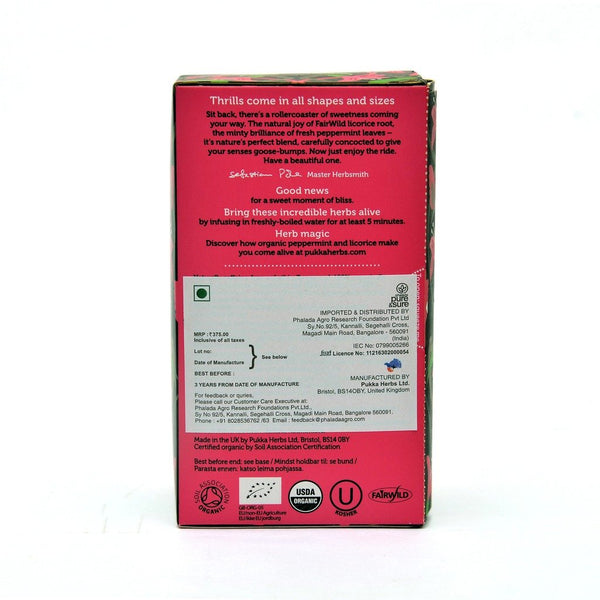 Pukka Herbs, Peppermint & Licorice Organic Herbal Tea 20 Sachets Default Title