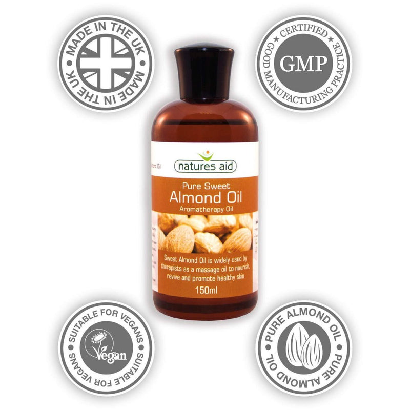 Natures Aid, Pure Sweet Almond Oil 150ml Default Title