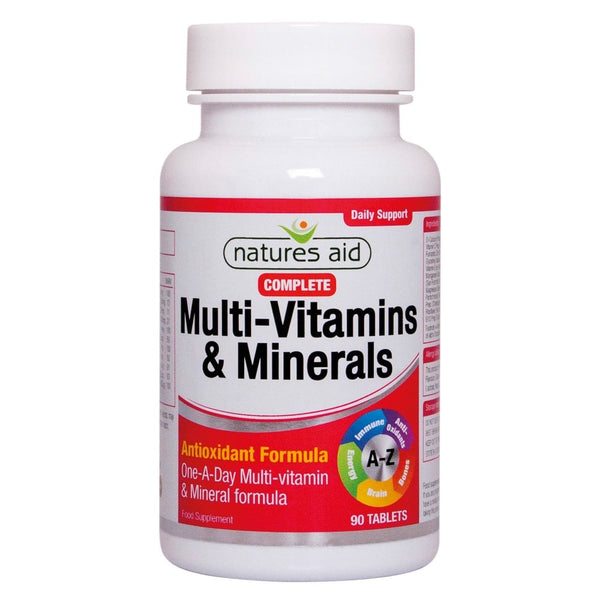 Natures Aid, Complete Multi-Vitamins & Minerals 90 Tablets Default Title