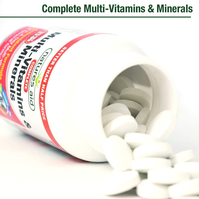 Natures Aid, Complete Multi-Vitamins & Minerals 90 Tablets Default Title
