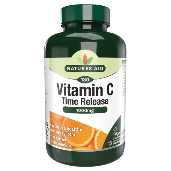 Natures Aid, Vitamin C 1000mg Time Release 180 Tablets