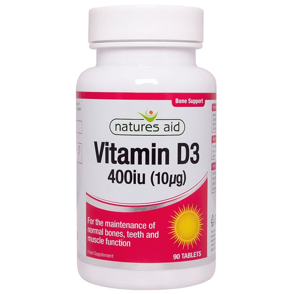 Natures Aid, Vitamin D 10ug 90 Tablets Default Title