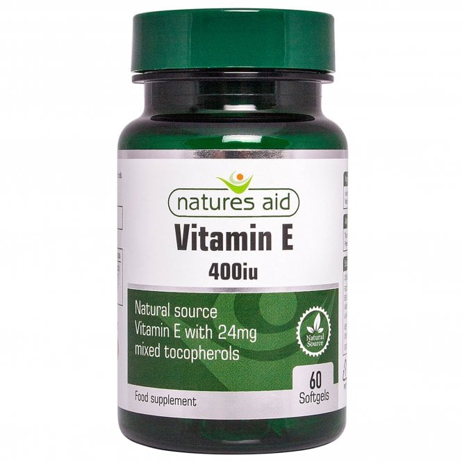Natures Aid, Vitamin E 400iu 60 Capsules Default Title