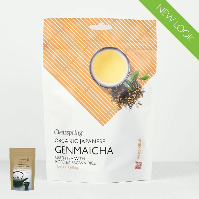 Clearspring, Organic Japanese Green Tea (Genmaicha) Loose Leaf Tea 90g