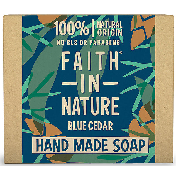 Faith In Nature, Blue Cedar Bar Soap 100g Default Title