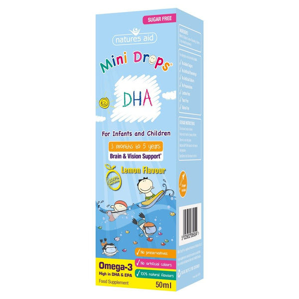 Natures Aid, Mini Drops DHA For Infants & Children 50ml Default Title