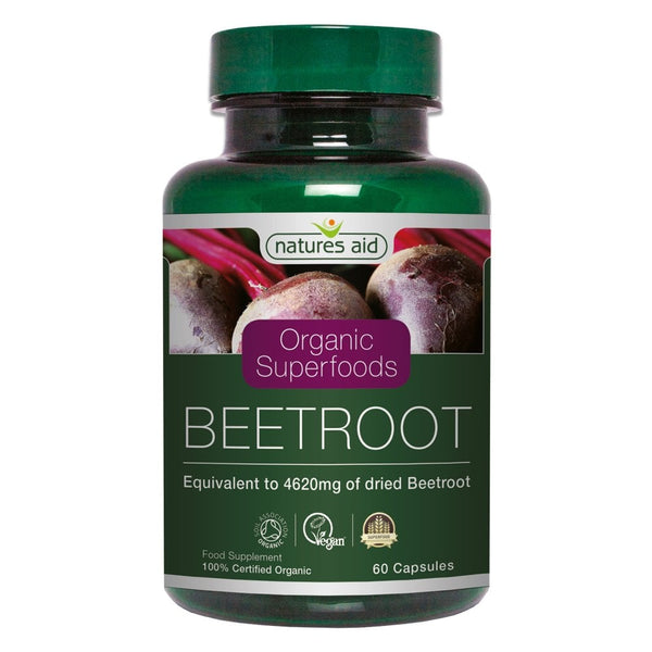 Natures Aid, Organic Superfoods Beetroot 60 Capsules Default Title