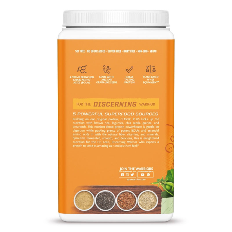Sunwarrior, Classic Plus Organic Protein Powder 750g