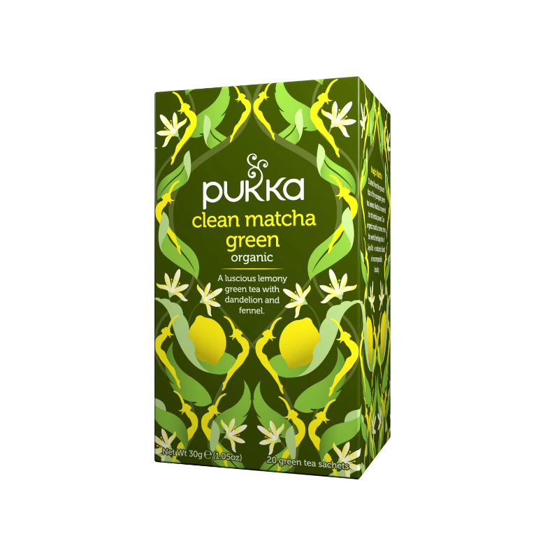 Pukka Herbs, Clean Matcha Green Organic Tea 20 Sachets