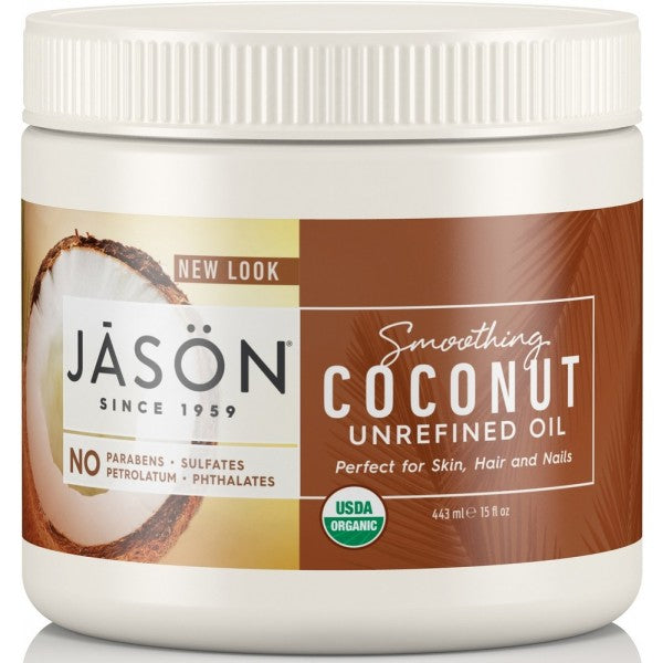 Jason, Smoothing Coconut Organic Unrefined Oil 443ml Default Title