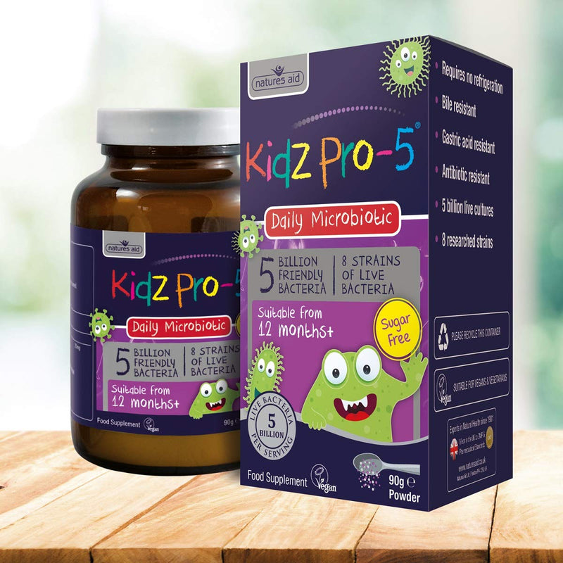 Natures Aid, Kidz Pro-5 (Daily Microbiotic) 90g Default Title