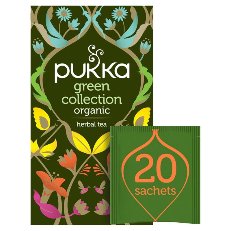 Pukka Herbs, Green Collection Pack Organic Herbal Tea 20 Sachets Default Title