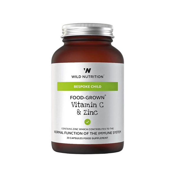 Wild Nutrition, Kid's Food-Grown® Vitamin C & Zinc 30 Capsules