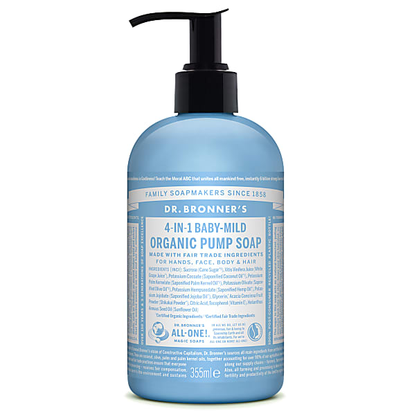 Dr. Bronner, Baby Organic 4 In 1 Pump Soap Unscented 355ml Default Title