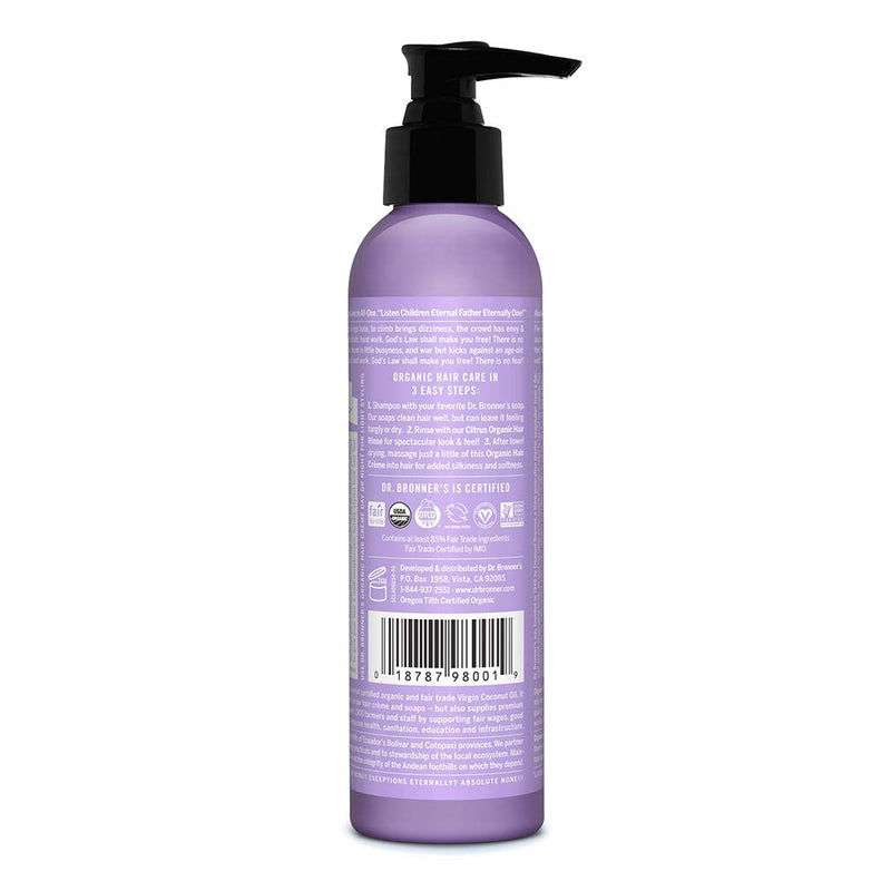 Dr. Bronner, Lavender Hair Conditioner Crème 177ml Default Title