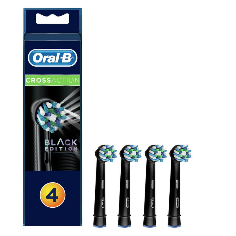 Braun Oral-B, CrossAction Replacement Electric Toothbrush Heads 4 Pack