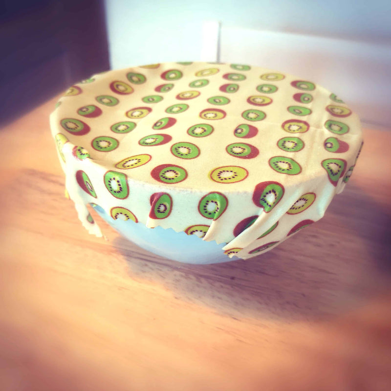 Ireland Beeswax Wraps, Kiwifruit Print Beeswax Food Wrap (4 Pack) Default Title