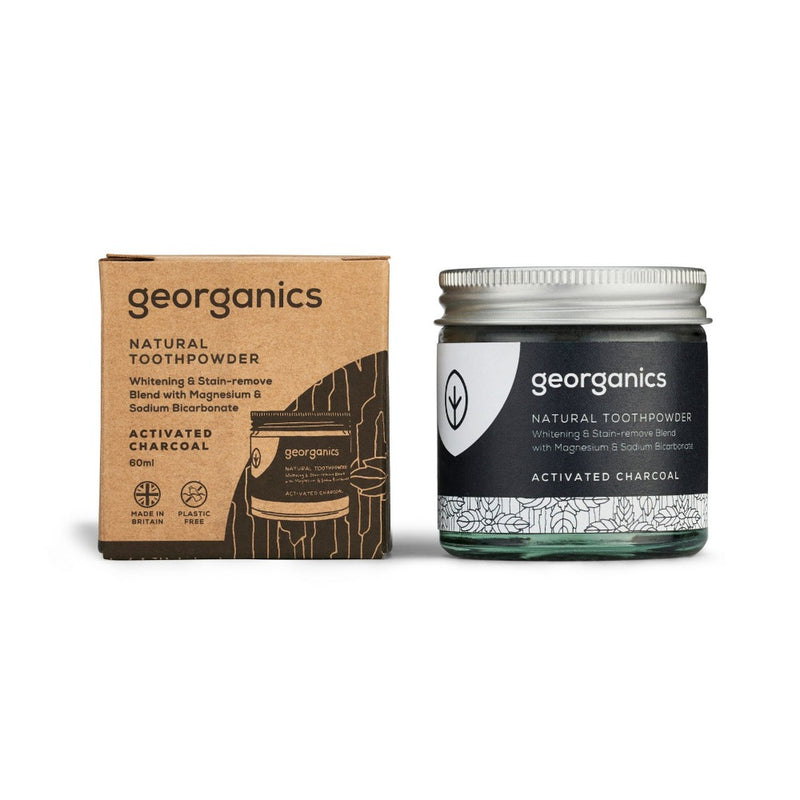 Georganics, Activated Charcoal Toothpowder 60ml Default Title