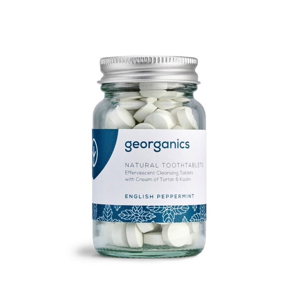 Georganics, English Peppermint Toothpaste 120 Tablets Default Title