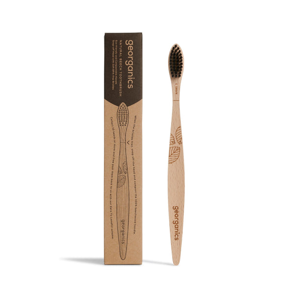 Georganics, Soft Natural Beechwood Toothbrush Default Title