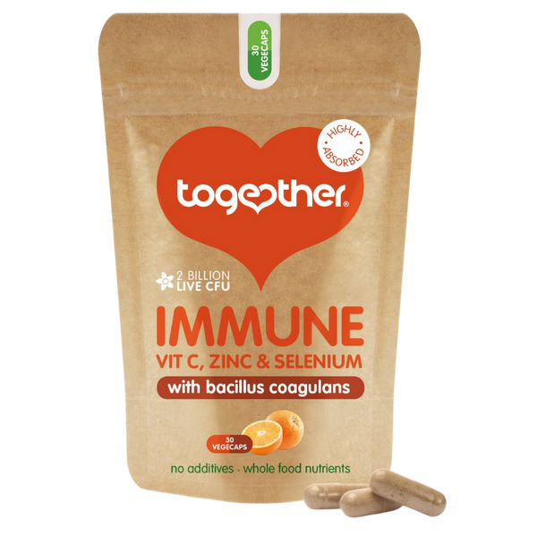 Together, Immune Support With Vitamin C, Zinc & Selenium 30 Capsules