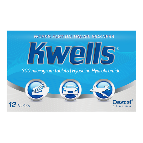 Kwells, Travel Sickness 300 Microgram 12 Tablets