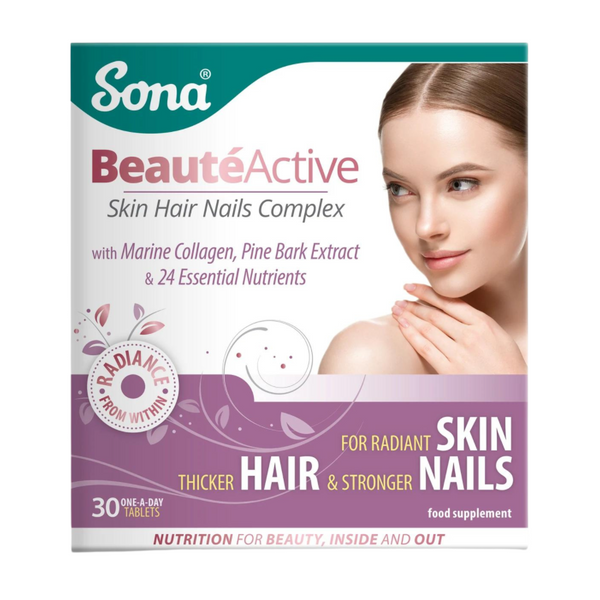 Sona, BeautéActive Skin Hair & Nails Complex 30 Tablets Default Title