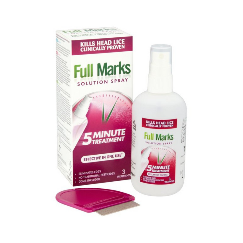 Full Marks, Solution Spray For Head Lice 150ml