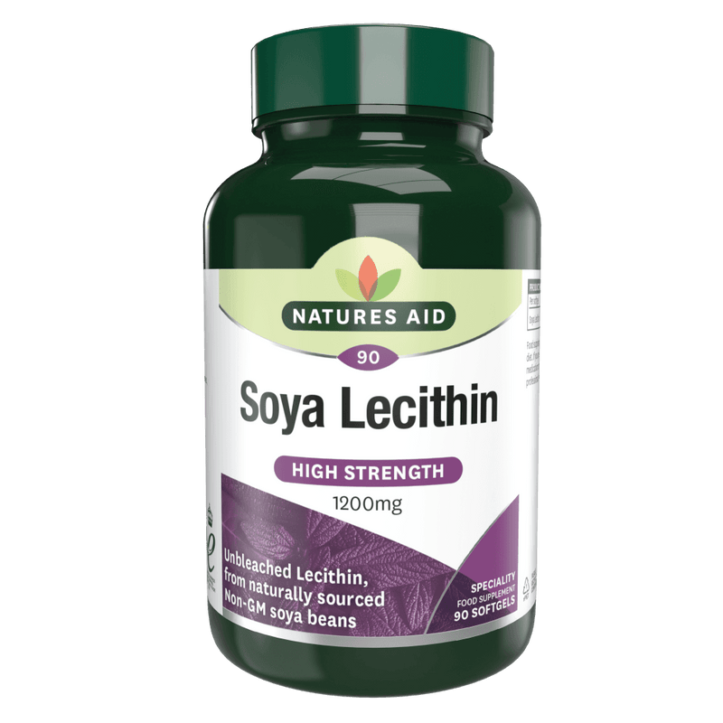 Natures Aid, Soy Lecithin 1200mg 90 Softgel Capsules