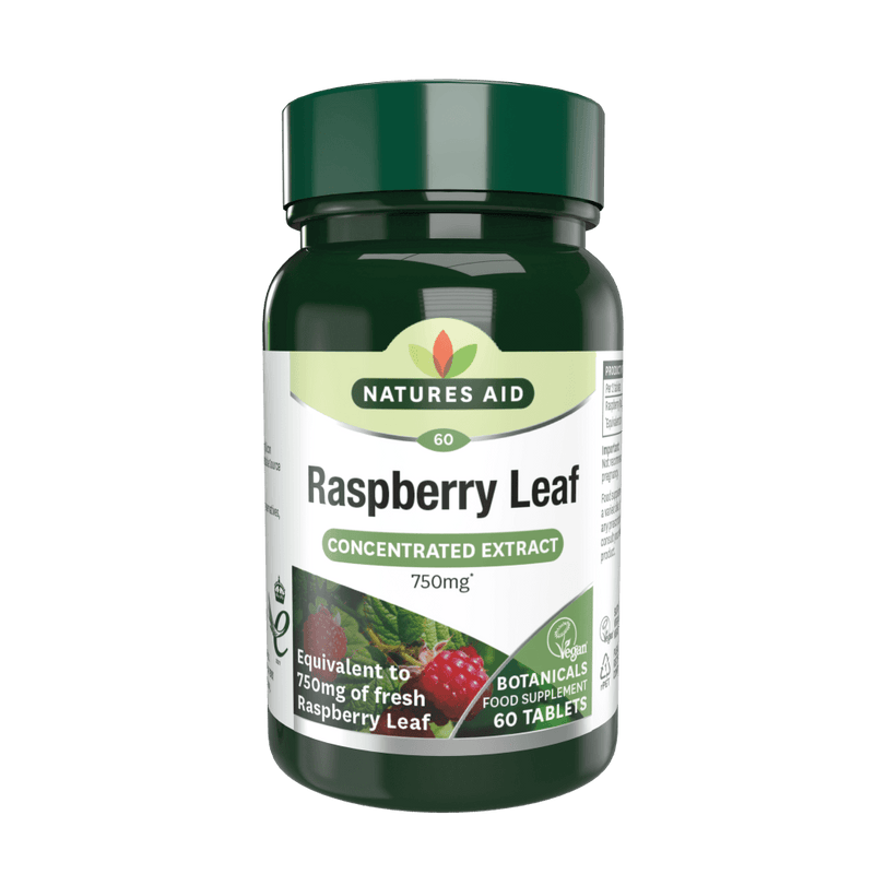 Natures Aid, Raspberry Leaf 750mg 60 Tablets