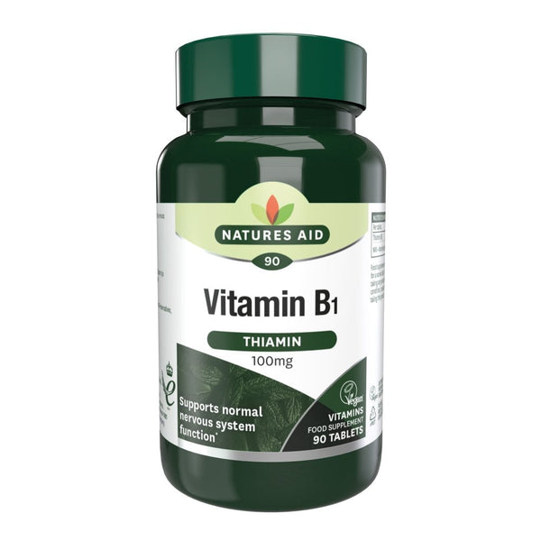 Natures Aid, Vitamin B1 Thiamin 100mg 90 Tablets
