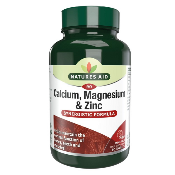 Natures Aid, Calcium, Magnesium & Zinc 90 Tablets