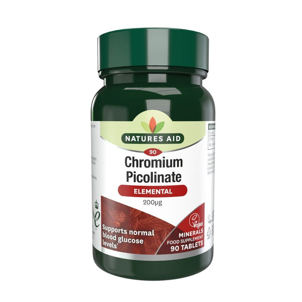 Natures Aid, Chromium Picolinate 200ug 90 Tablets