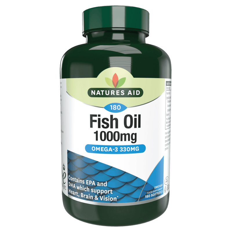Natures Aid, Fish Oil 1000mg 180 Capsules