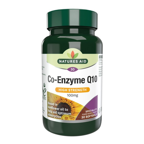 Natures Aid, Co-Enzyme Q10 100mg Capsules