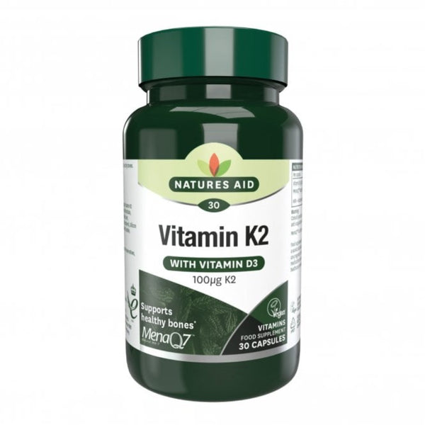 Natures Aid, Vitamin K2 With Vitamin D3 30 Capsules