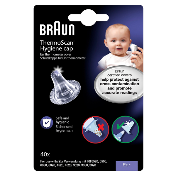 Braun, ThermoScan® Hygiene Caps For Ear Thermometers 40 Pack