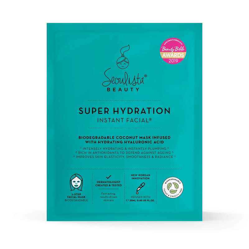 Seoulista Beauty, Super Hydration Instant Facial® Masks 20 Pack (15% Discount)