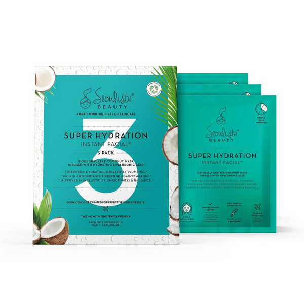 Seoulista Beauty, Super Hydration Instant Facial® Masks 20 Pack (15% Discount)